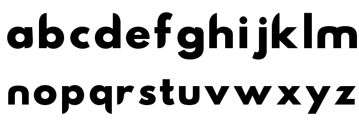 Hussar Nova ExtraBold Font LOWERCASE