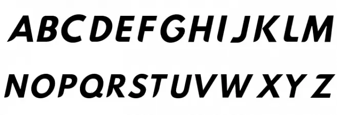 Hussar Nova Regular Italic Schriftart Groß