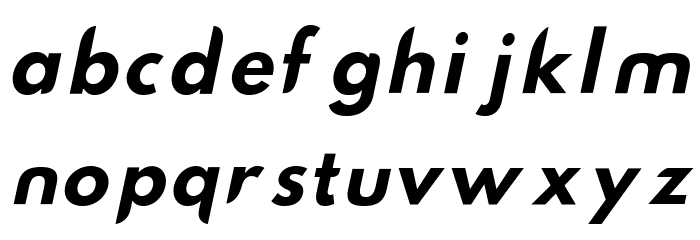 Hussar Nova Regular Italic Font LOWERCASE