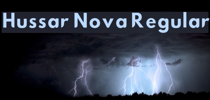 Hussar Nova Regular Font examples