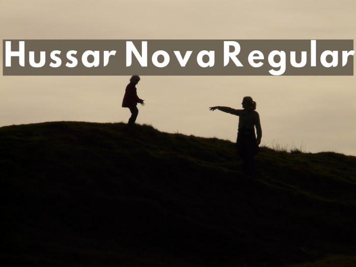 Hussar Nova Regular Font examples