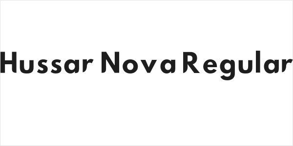 Hussar Nova Regular Logo