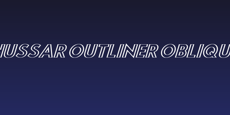 Hussar Outliner Oblique Social Header