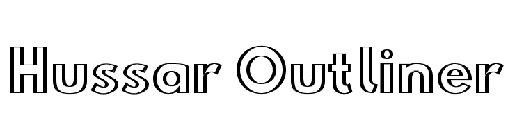 Hussar Outliner Font