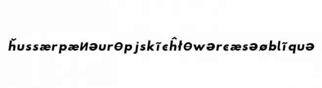 Hussar Paneuropjskich Lowercase Oblique  baixar fontes gratis