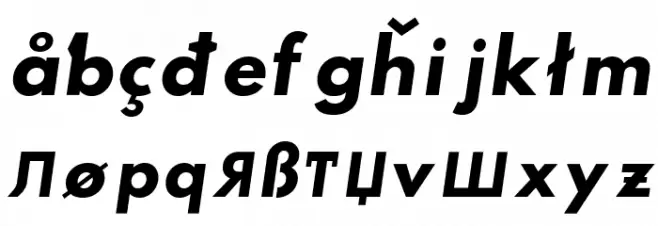 Hussar Paneuropjskich Lowercase Oblique フォント 大文字