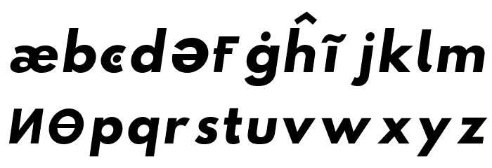 Hussar Paneuropjskich Lowercase Oblique Font LOWERCASE