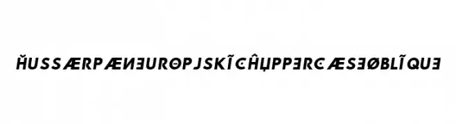 Hussar Paneuropjskich Uppercase Oblique  baixar fontes gratis