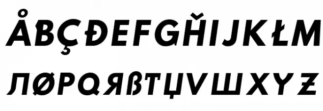 Hussar Paneuropjskich Uppercase Oblique Fuentes MAYÚSCULAS