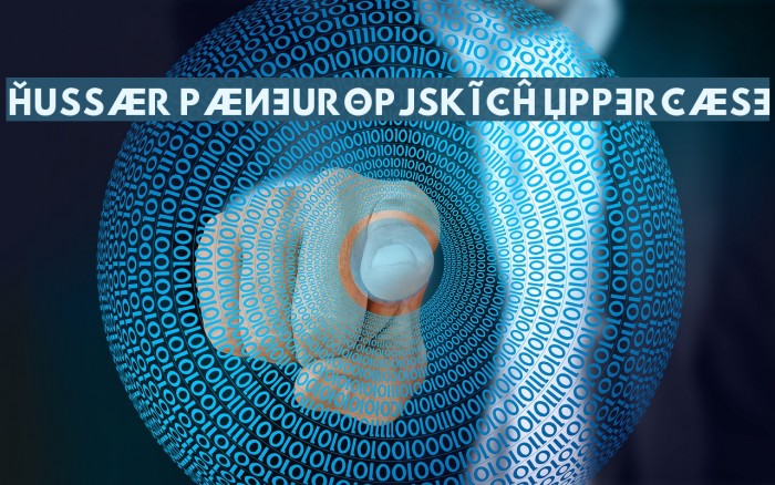 Hussar Paneuropjskich Uppercase Font examples