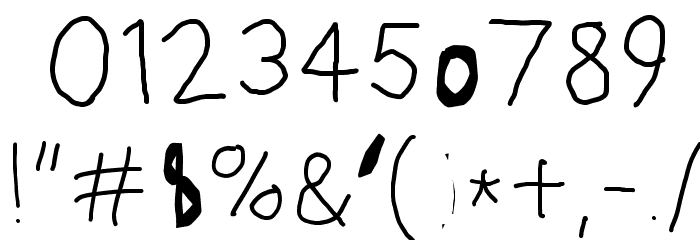 Hussar Photocopy Failure Font OTHER CHARS