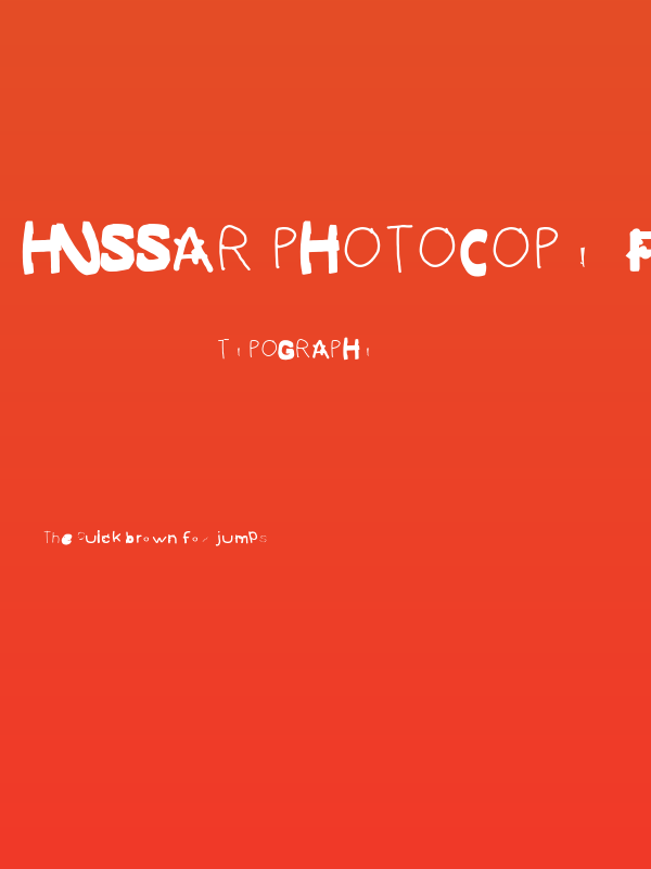 Hussar Photocopy Failure Poster