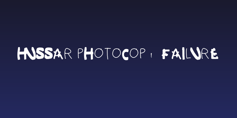 Hussar Photocopy Failure Social Header