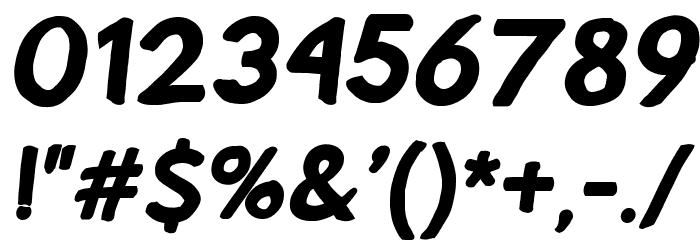 Hussar Pisanka Black Kursywa Font OTHER CHARS