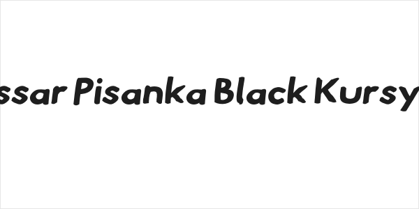 Hussar Pisanka Black Kursywa Logo
