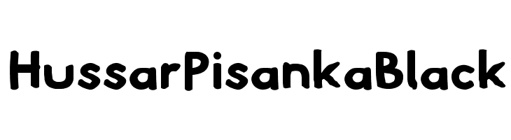 Hussar Pisanka Black Font