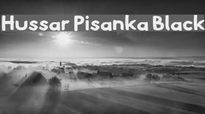 Hussar Pisanka Black Font examples