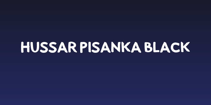 Hussar Pisanka Black Social Header