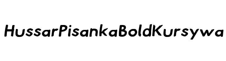 Hussar Pisanka Bold Kursywa Font