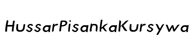 Hussar Pisanka Kursywa  font caratteri gratis