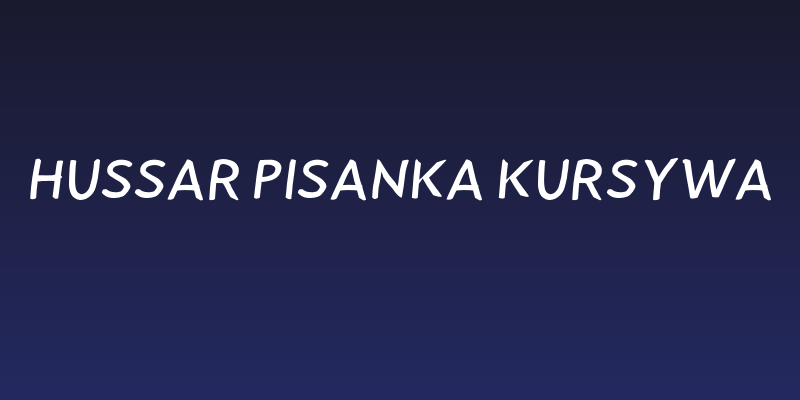 Hussar Pisanka Kursywa Social Header