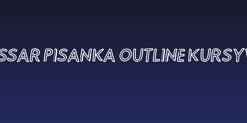 Hussar Pisanka Outline Kursywa Social Header