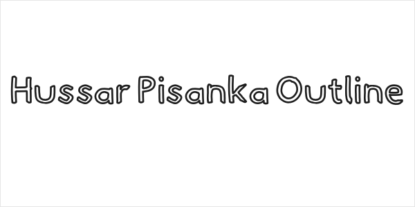 Hussar Pisanka Outline Logo