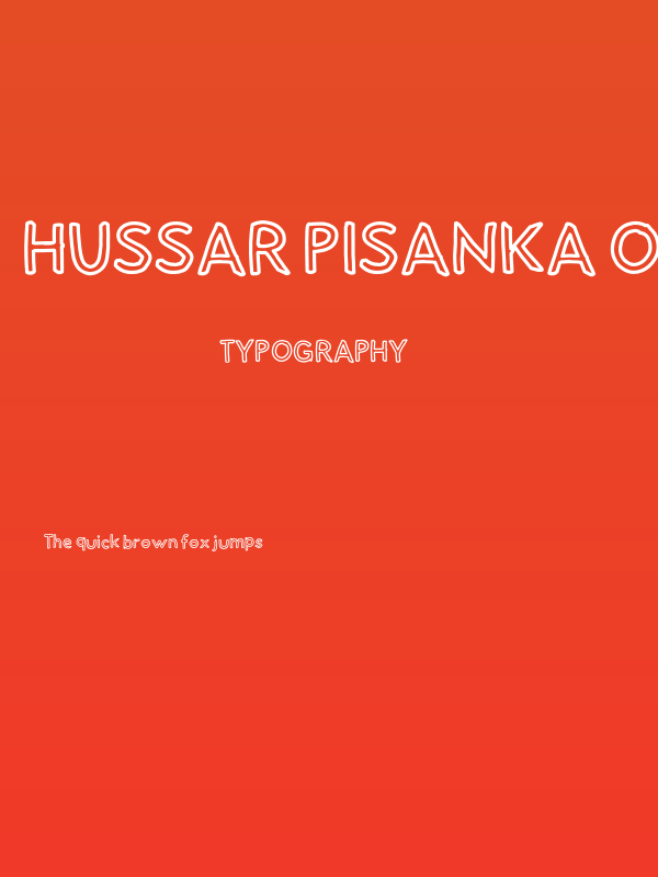 Hussar Pisanka Outline Poster