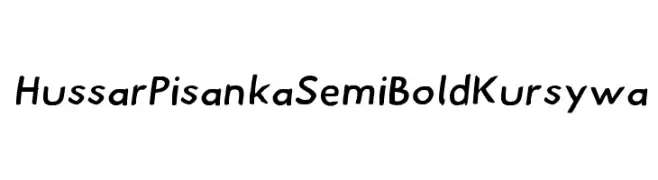 Hussar Pisanka SemiBold Kursywa  Descarca Fonturi Gratis