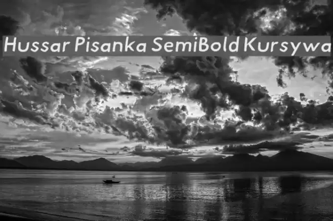 Hussar Pisanka SemiBold Kursywa  examples