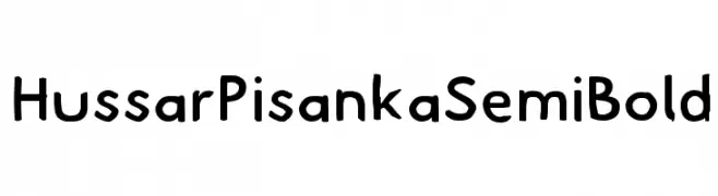Hussar Pisanka SemiBold  Descarca Fonturi Gratis