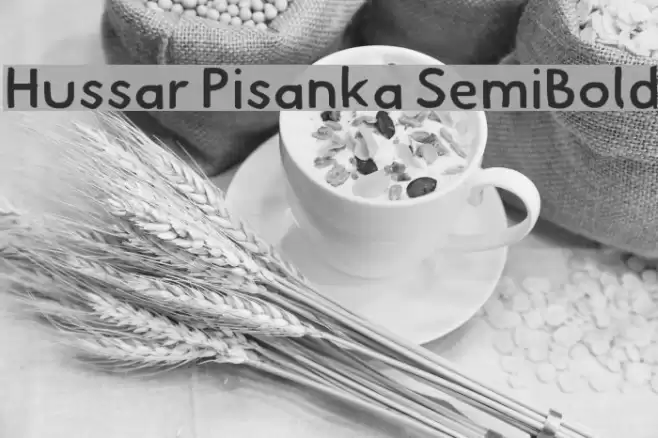 Hussar Pisanka SemiBold Font examples