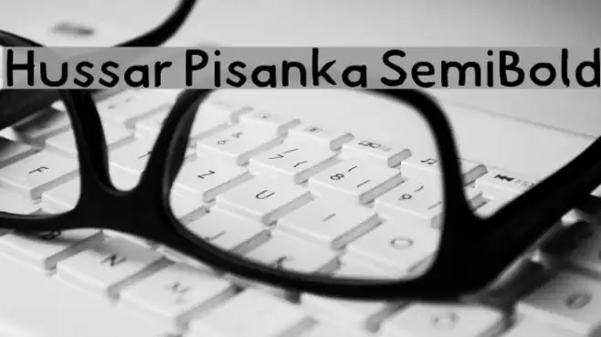 Hussar Pisanka SemiBold Font examples