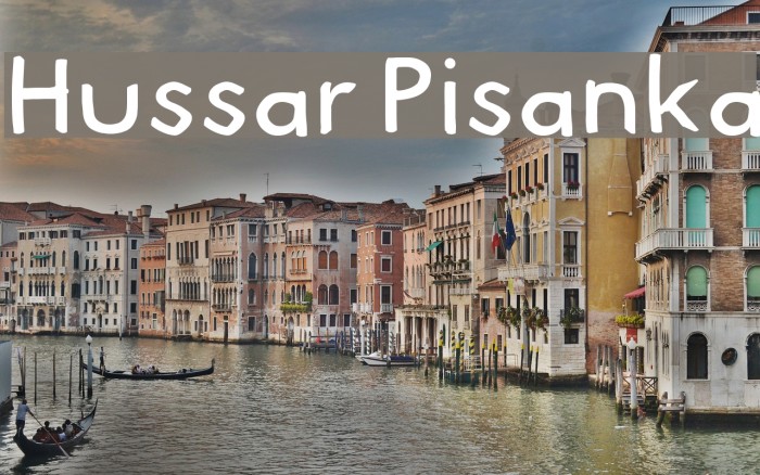 Hussar Pisanka Font examples