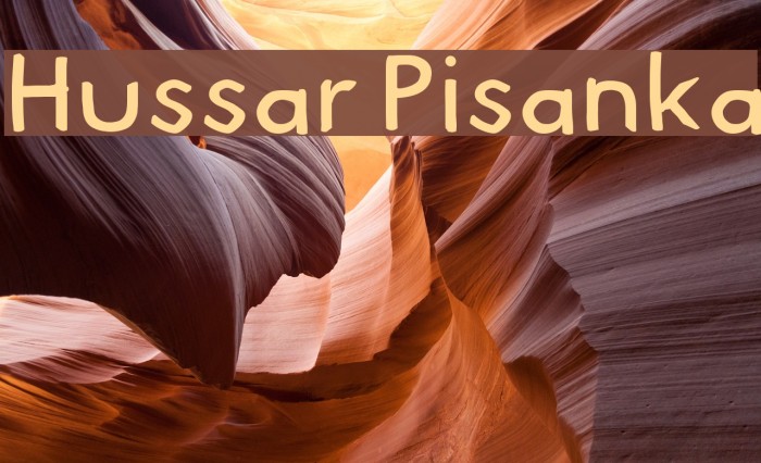 Hussar Pisanka Font examples