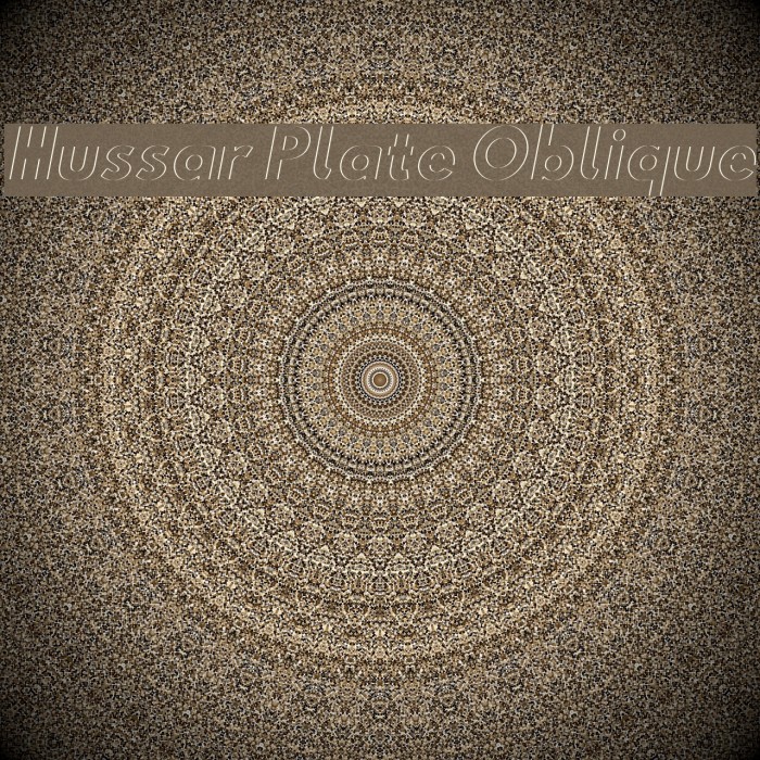 Hussar Plate Oblique Font examples