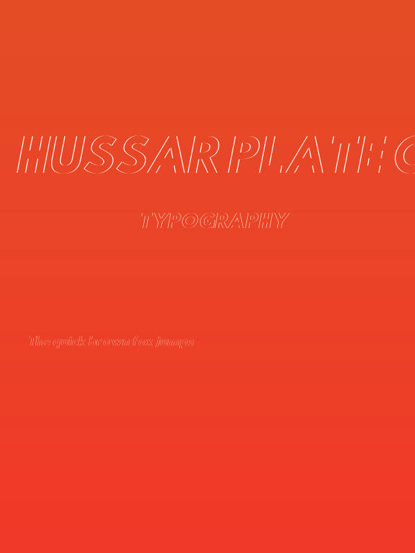Hussar Plate Oblique Poster