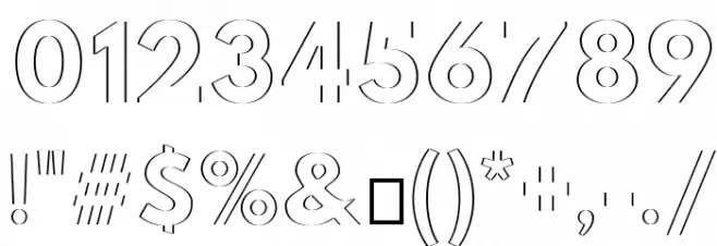 Hussar Plate Font OTHER CHARS