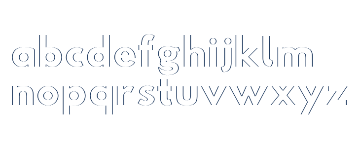 Hussar Plate Lowercase