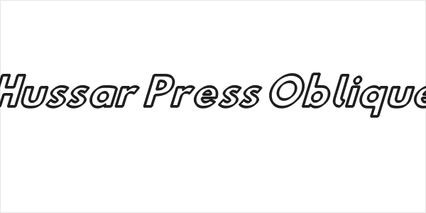 Hussar Press Oblique Logo