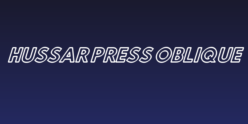 Hussar Press Oblique Social Header