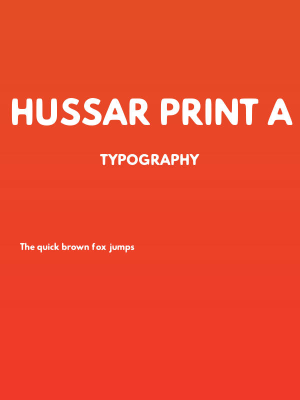 Hussar Print A Poster