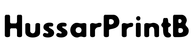 Hussar Print B Font