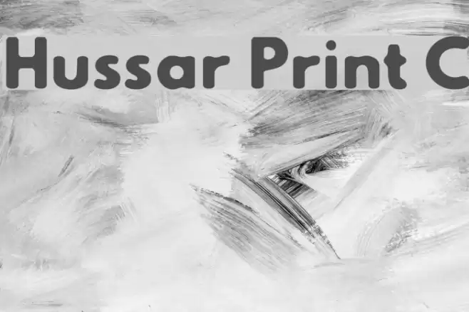 Hussar Print C Fonte examples