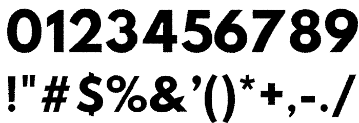 Hussar Print MC Font OTHER CHARS