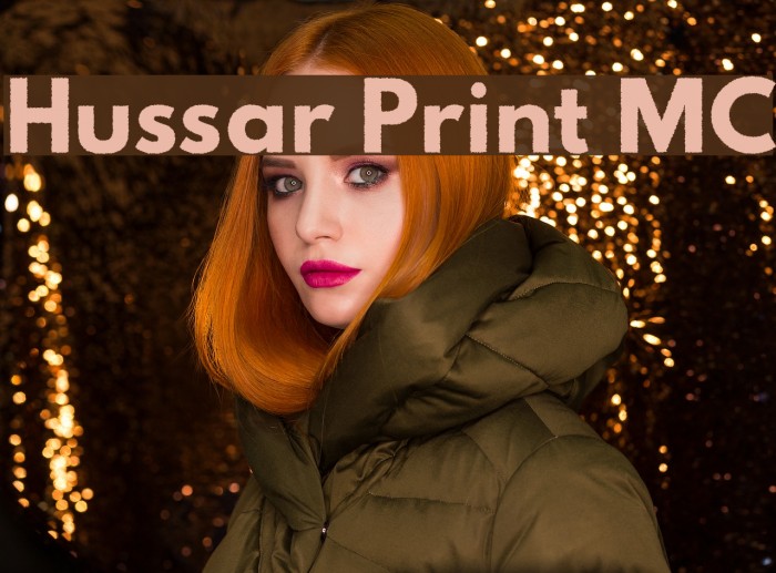 Hussar Print MC Font examples