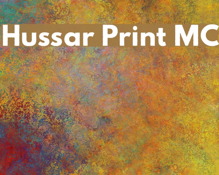 Hussar Print MC Font examples