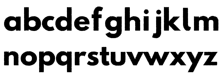 Hussar Print MC Font LOWERCASE