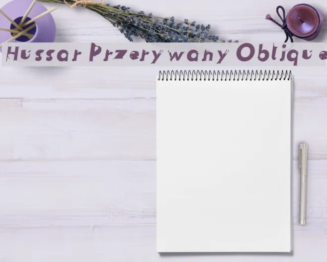 Hussar Przerywany Oblique Example 1