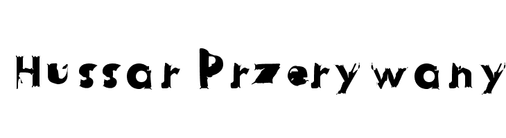 Hussar Przerywany  Frei Schriftart Herunterladen
